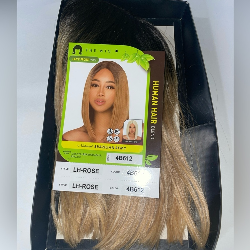 BRAZILIAN Remy Human Hair Color 4B612 Lace Front - Picture 3 of 9